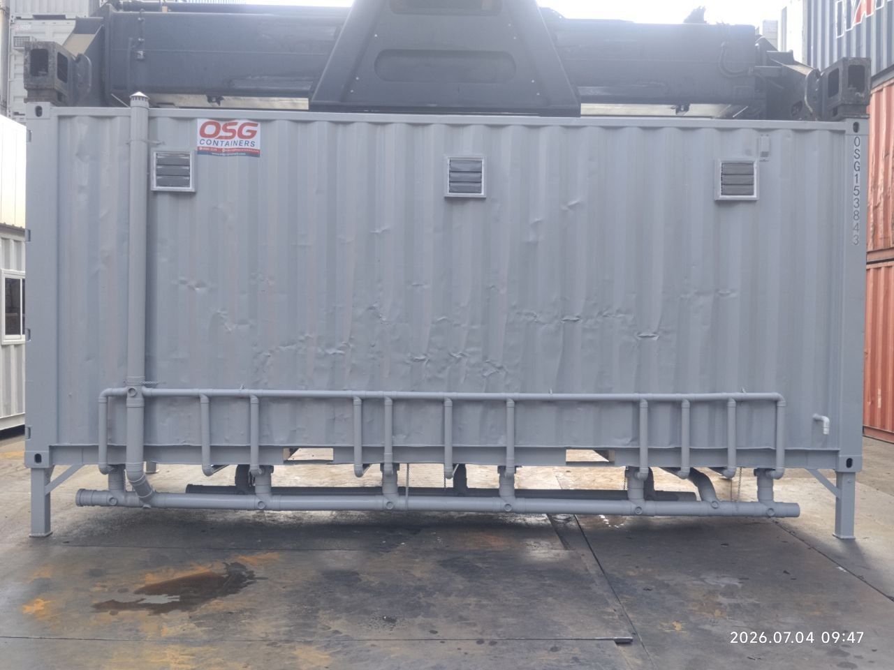 Toilet Container Back View