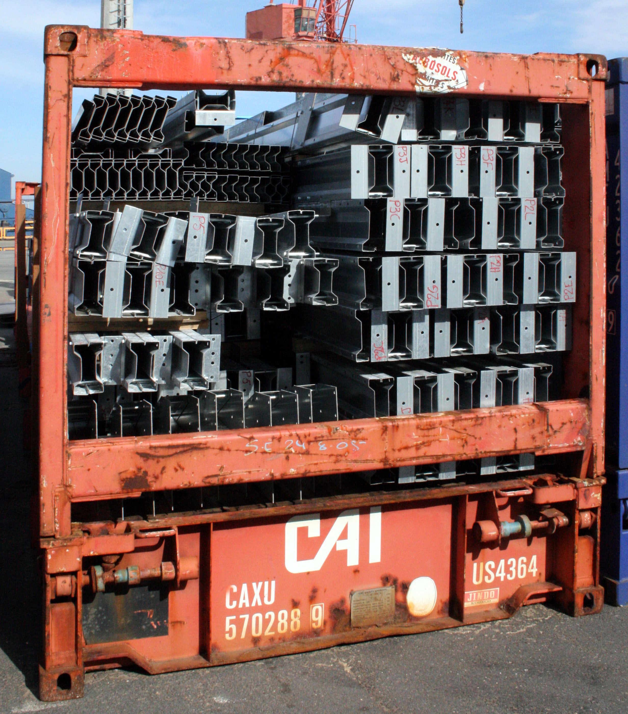 横浜、日本でのフラットラックコンテナ (Flat Rack Container) | OSG Containers