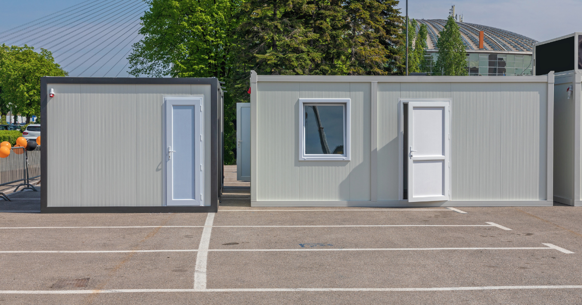 site office container, small office bins, 20-foot office container