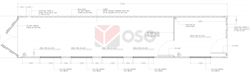 customized office container floor plan