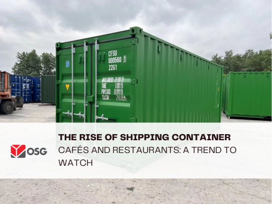 The Rise of Shipping Container Cafés and Restaurants: A Trend to Watch