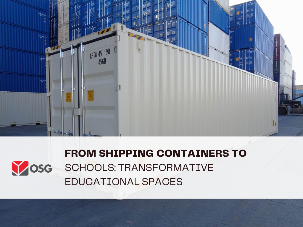 From Shipping Containers to Schools: Transformative Educational Spaces